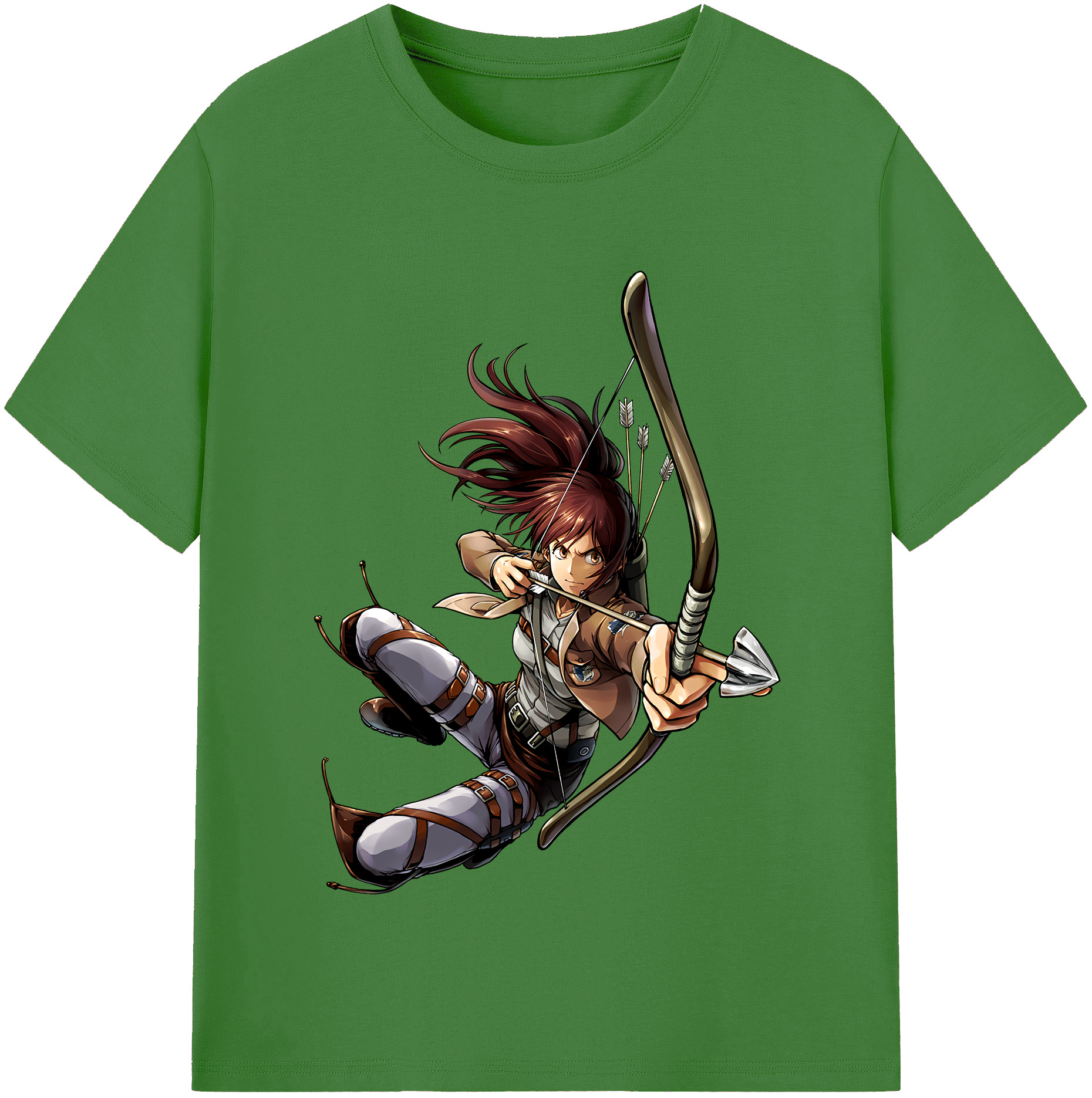 （画像用） 進撃の巨人 サシャ·ブラウス Attack on Titan Sasha Blaus レディースカジュアルプリントTシャツ（綿100％）